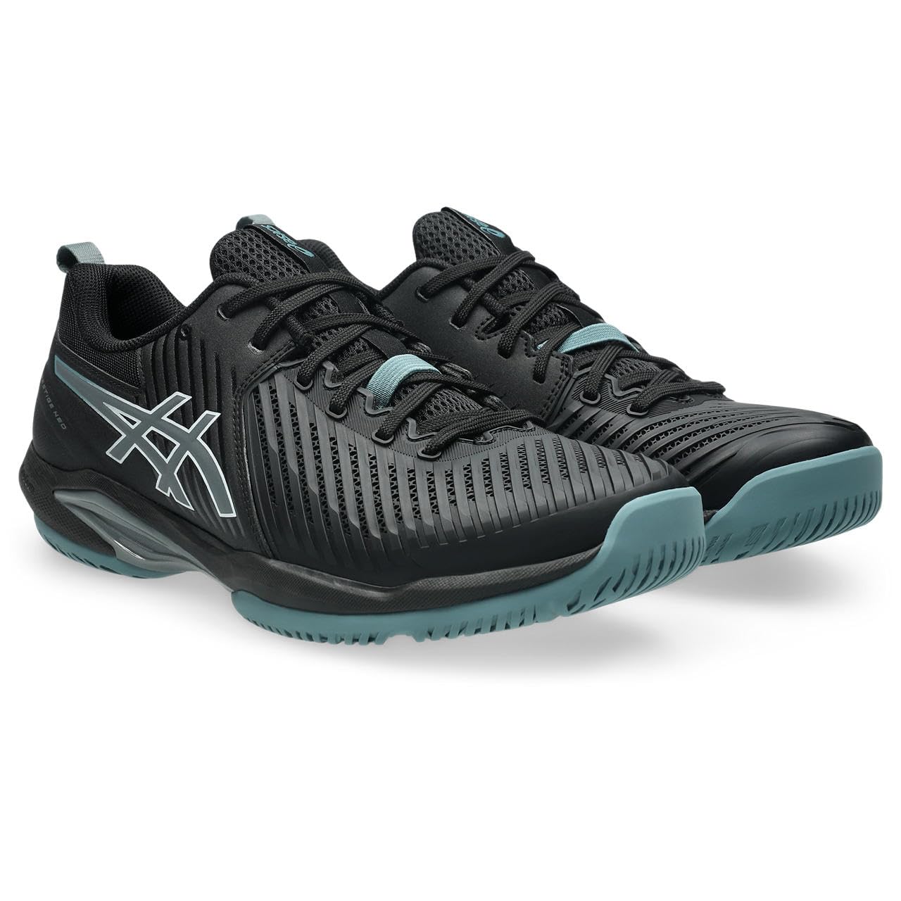 Amazon | [アシックス] テニスシューズ PRESTIGE NEO BLACK/STEEL GREY