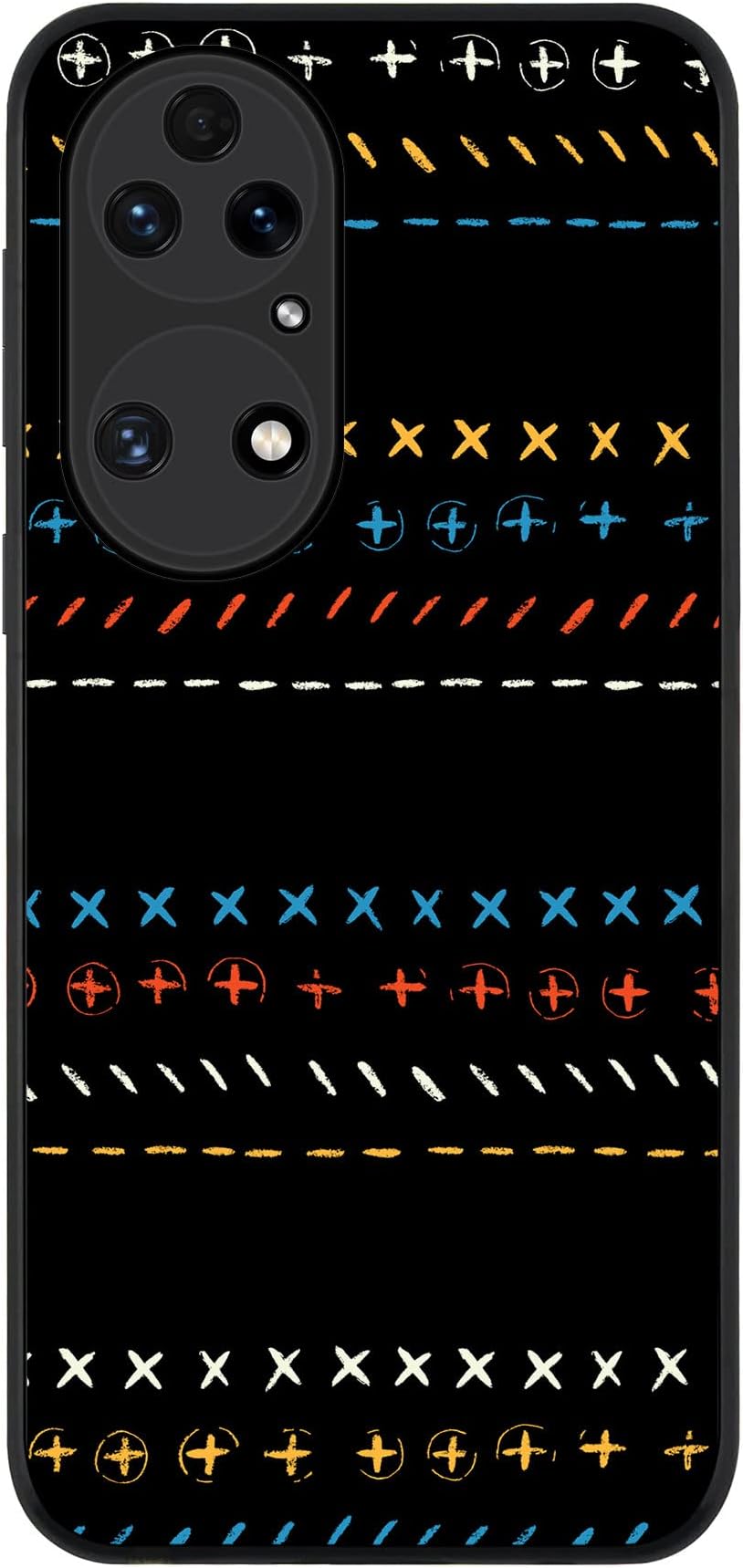 Stylizedd Rugged Black edge case for Huawei P50, Slim fit Soft Case Flexible Rubber Edges Anti Drop TPU Gel Thin Cover - Basic Math