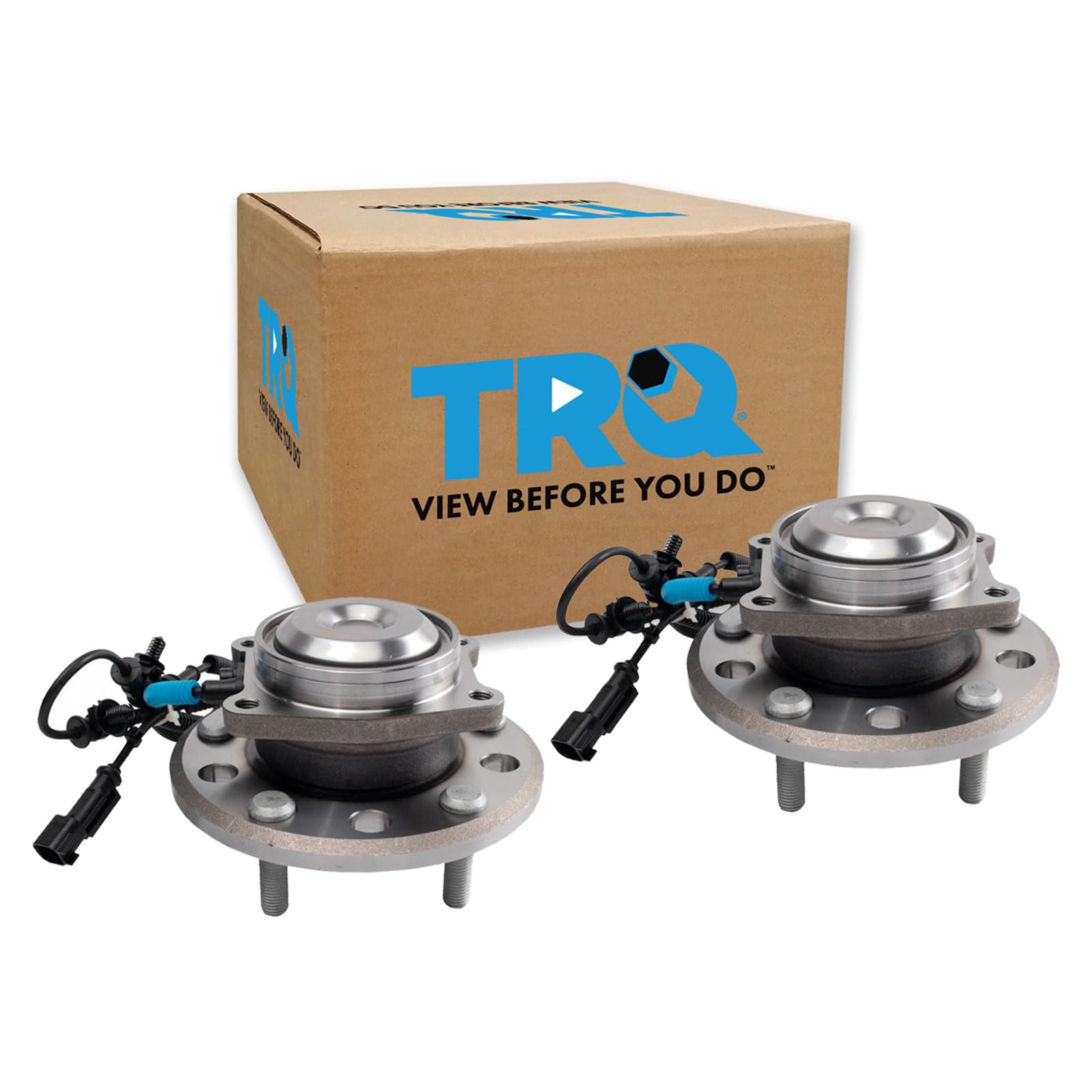 TRQ Rear Driver and Passenger Side Wheel Bearing and Hub Assembly Set 2