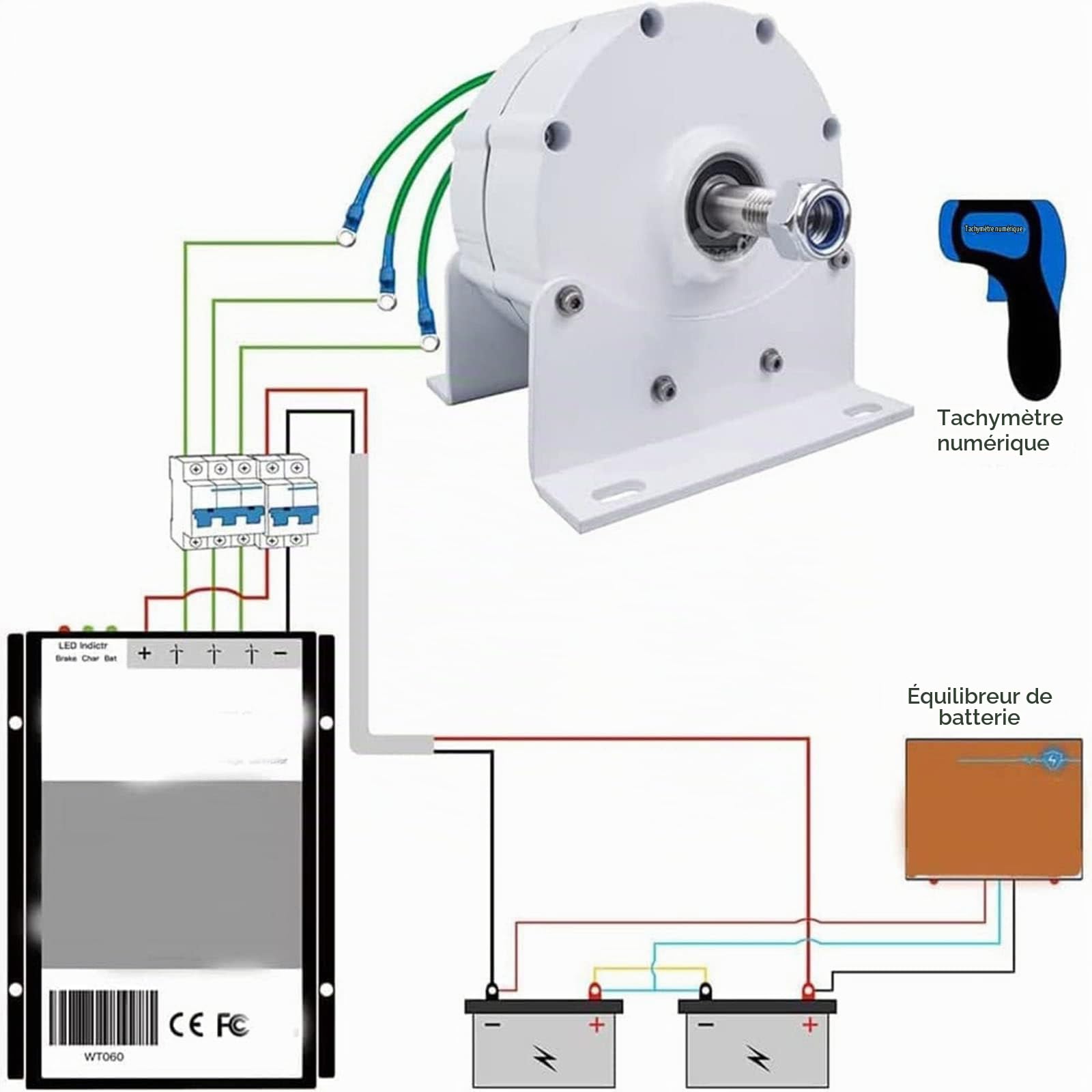 8000w / 9000w / 10000w / 12000w Générateur D'aimant Permanent 12v 24v 48v 48v 220v Alternateur à Basse Vitesse à Basse Phase Efficacité Et Bonne Dissipation De Chaleur Pour Les éoliennes,12000-220V