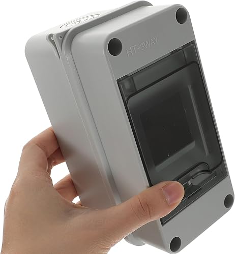 Miniatura 6 de Caja de protección de distribución de 3 vías, caja de conexiones de distribución de energía con riel DIN Caja de conexiones Abs Caja eléctrica de