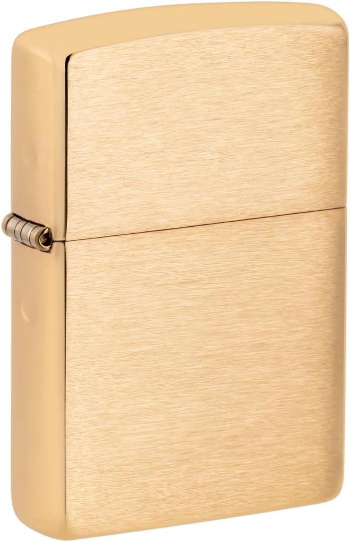 204B Brushed Finish with Solid Brass Windproof Lighter