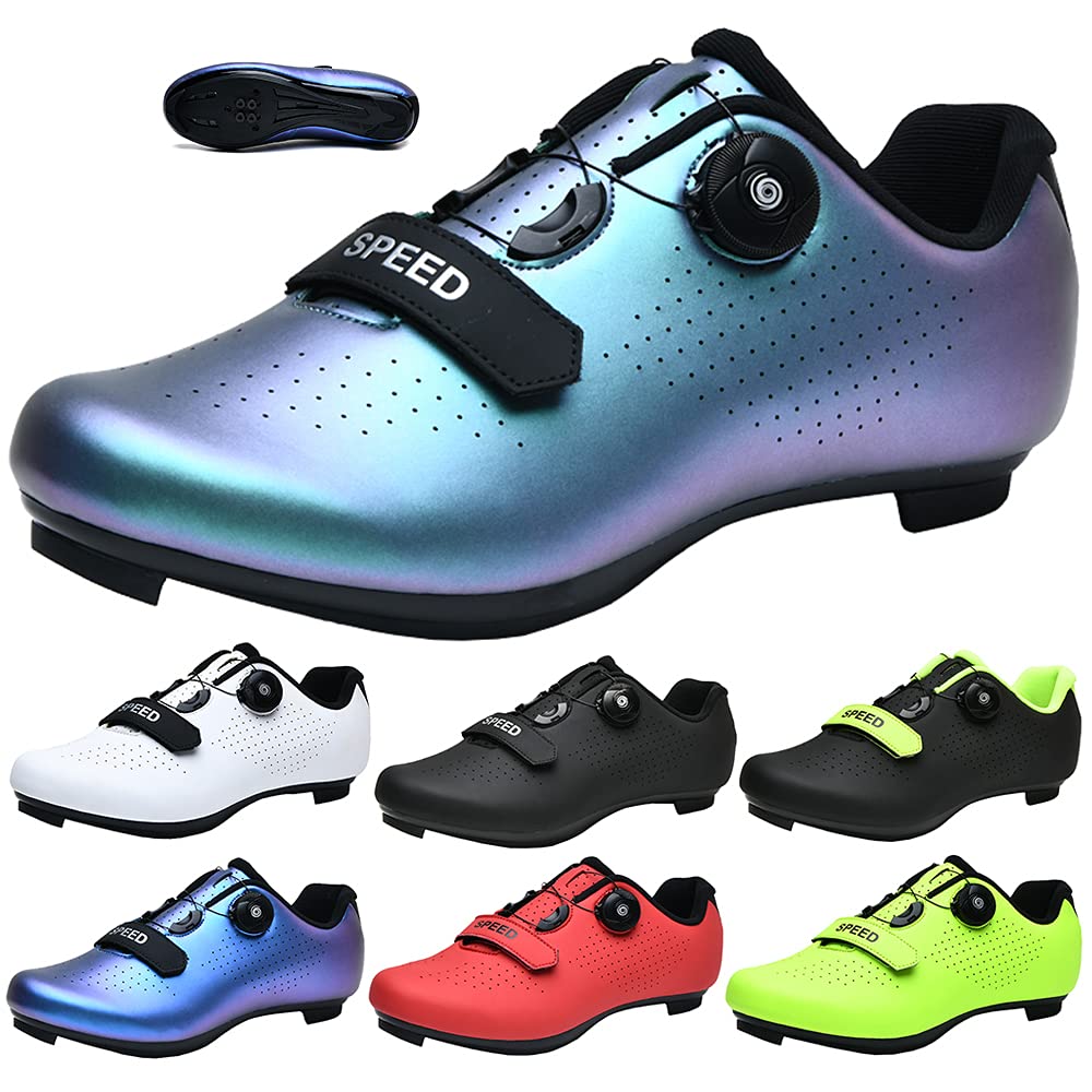Kuxuan Cycling Shoes Mens Womens Spin Shoestring With Compatible