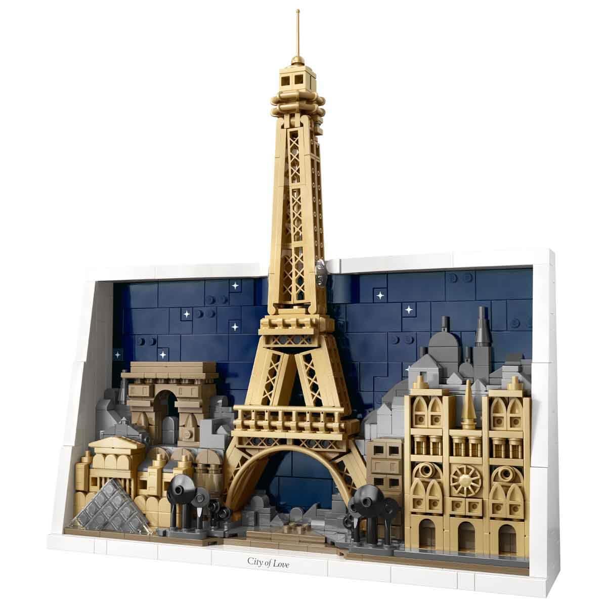 LEGO Architecture Parigi – La Città dell’Amore - Modellino da Costruire per Adulti Fai da Te - Decorazione per Casa o da Parete 3D con Paesaggio Parigino tra cui la Torre Eiffel - Idea Regalo - 21064