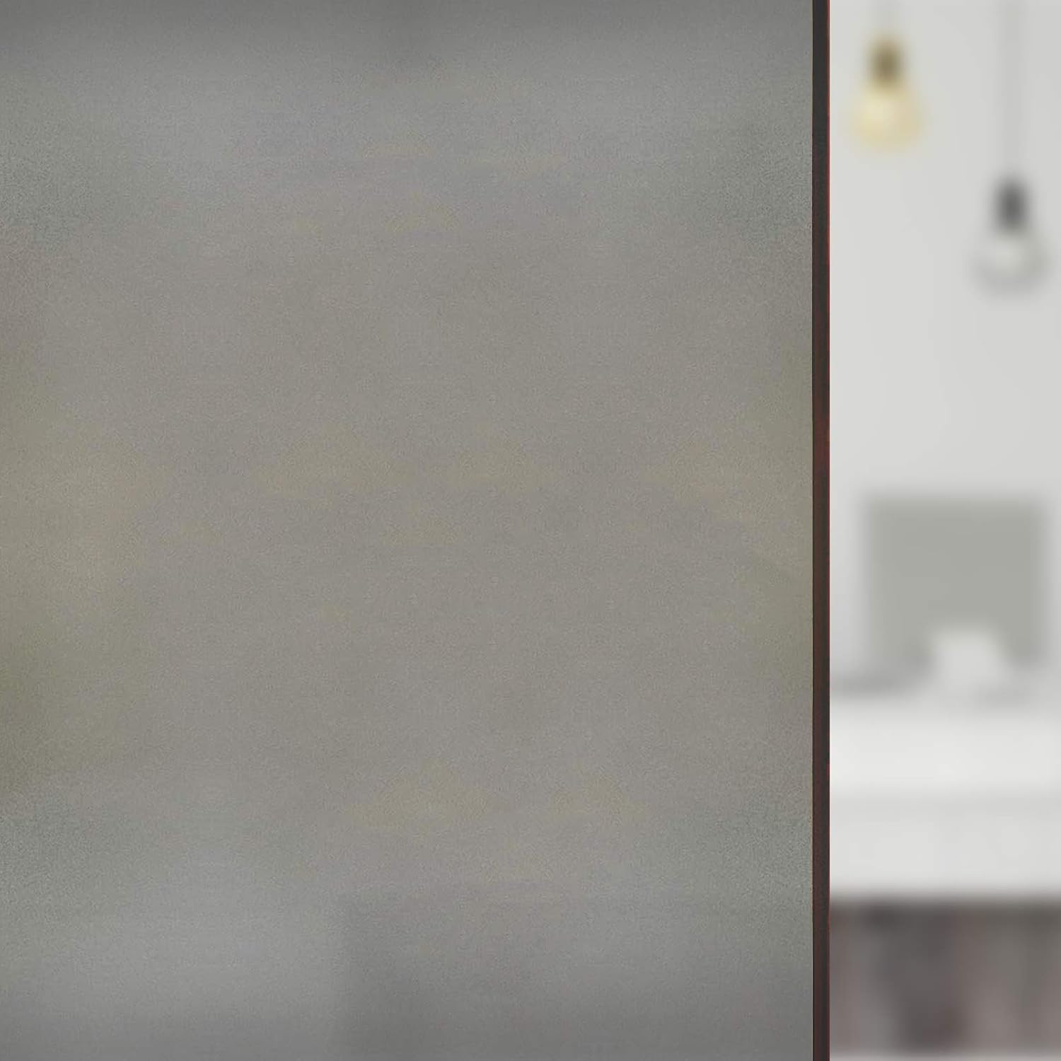 WALLMATE™ Vinyl Color Frosted Window Film Self Adhesive Privacy Glass Film for Office Glass Partition/Glass Door/Bathroom (1 Feet by 5 Feet, Black Glitter Frosted)