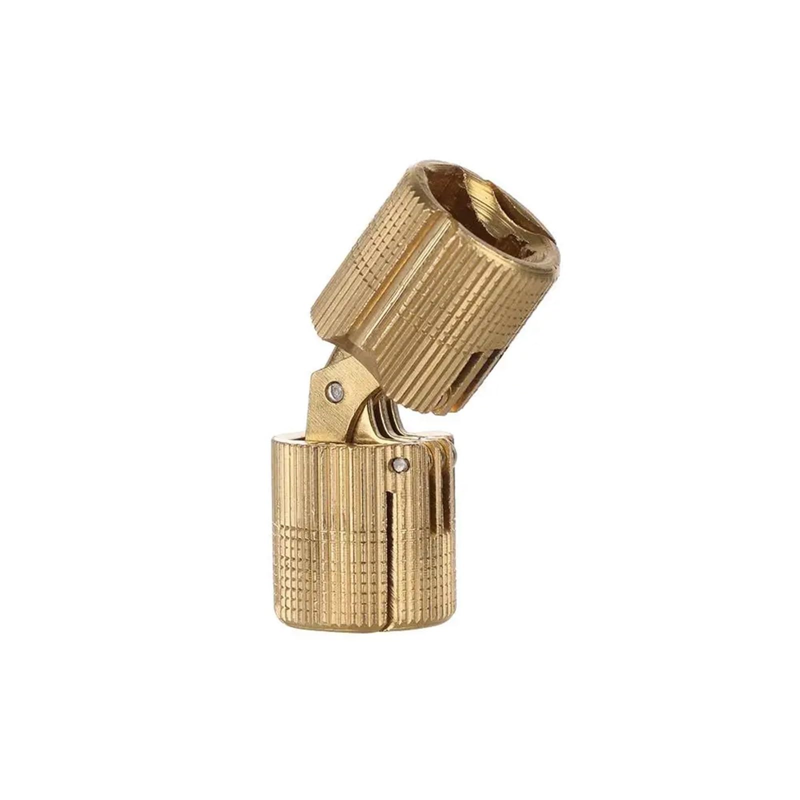 Concealed Hinges Brass Furniture Hinges 8-18mm Cylindrical Hidden Cabinet Invisible Hardware 8mm/10mm/12mm/14mm/16mm/18mm for Furniture(16mm)