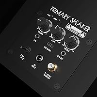 Vista 3 de Altavoces Bluetooth para estantería, 75 W, altavoz activo con woofer de 4 pulgadas, altavoz de alta fidelidad con aptX Bluetooth USB para el hogar