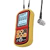 Digital Ultrasonic Thickness Gauge Industrial, Range 0.039 to 8.85 in with Probe for Measuring Metal and Nonmetal Materials, Steel, Silver, Plastic, Glass, PVC, Pipes,HD Color LCD