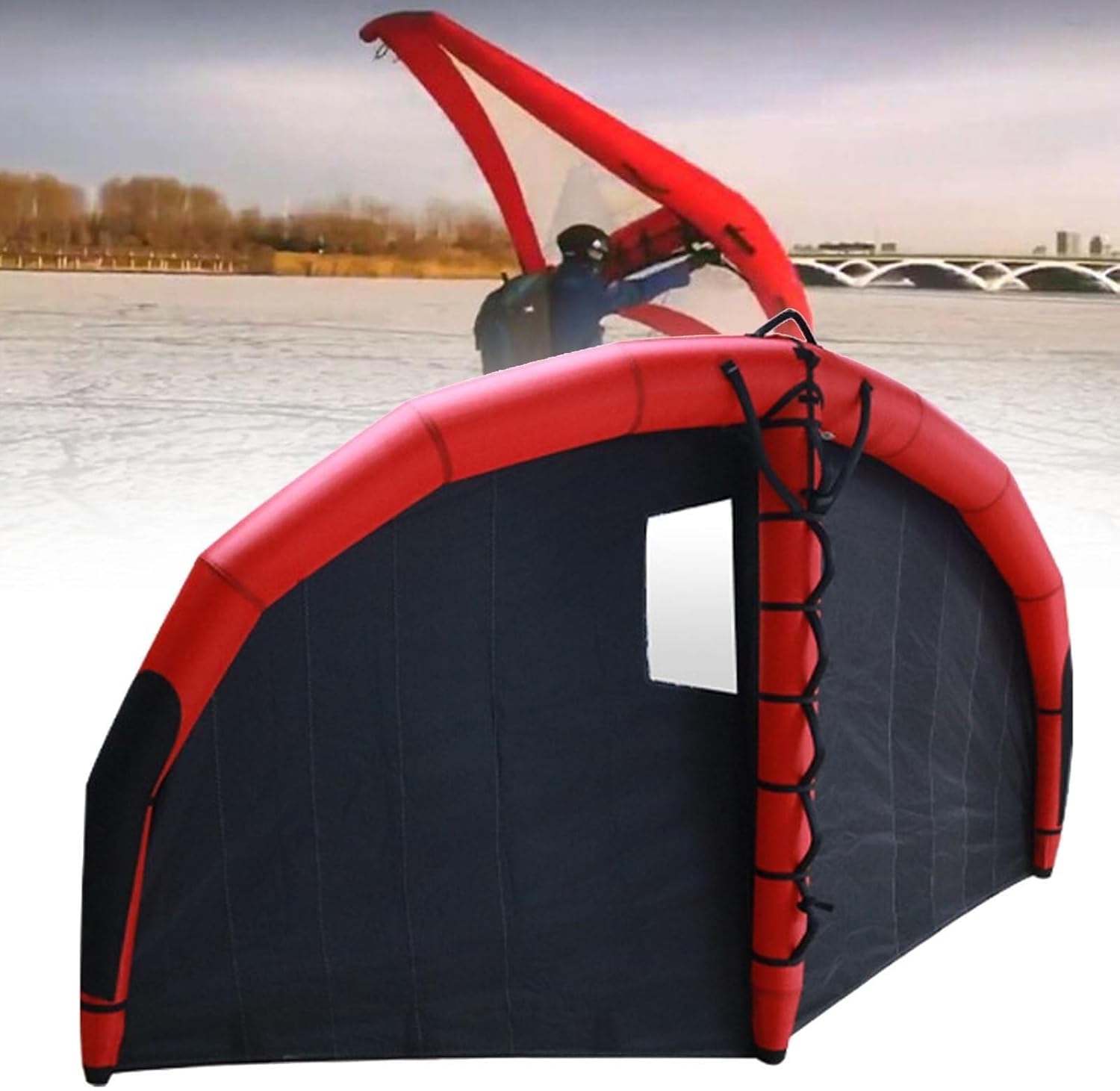 Inflatable Windsurfing Kite Hand Held Foil Wing Kite,Lightweight Handheld Inflatable Surf,Wingfoil Surfing,Wind Hydrofoil