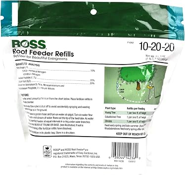 Ross 14266, Fertilizer Refills, for Evergreen Root Feeders, 36 Refill Units
