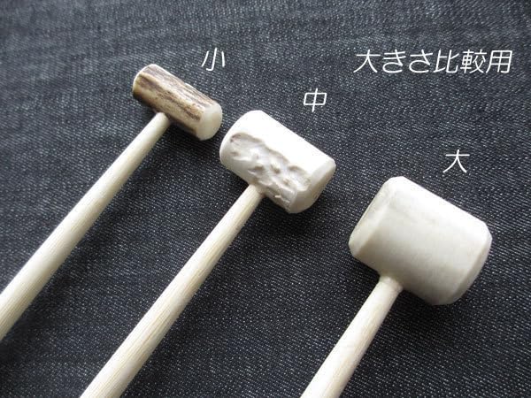 撞木 バチ 当り鉦用 オーダー制作 撞木(シュモク/シモク) 鹿角製 鉦バチ【小】 当り鉦/摺鉦