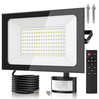 Sararoom Security Lights Outdoor Motion Sensor, 150W 15000LM Super Bright PIR Security Light, 6500K Daylight LED Motion Sensor Light Outdoor, IP65 Waterproof Floodlight for Garage, Yard, Lawn, Garden - Amazon product rated Grade A