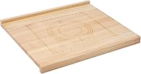 Suuiwau 24x20 Solid Wood Reversible Cutting Board Pastry Board with Engraved Rulers, Non-Slip Lip for Dough Kneading & Kitchen Prep