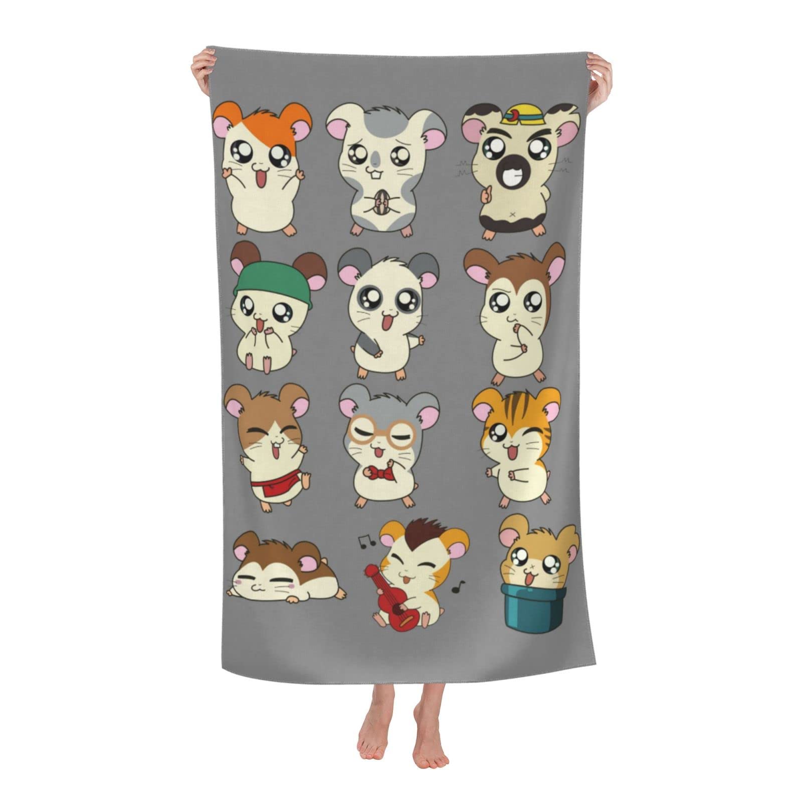 Amazon｜とっとこハム太郎バスタオル マイクロファイバー 高速