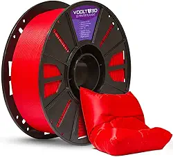 Filamento PLA Vermelho Premium 1kg, 1.75Mm, Para Impressoras 3D - Voolt3D
