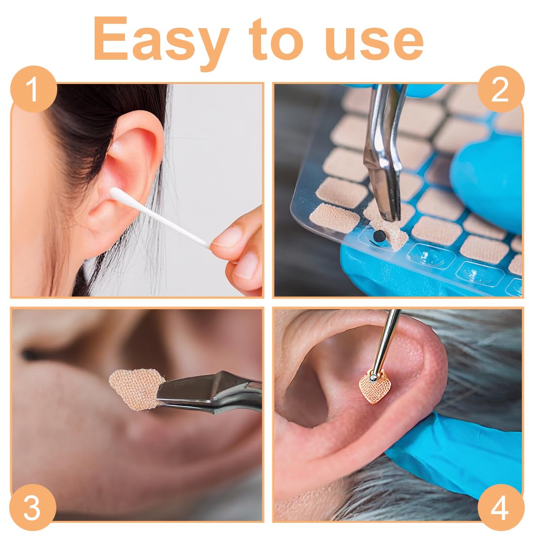 600 Stück akupunkturpflaster+1 Akupressurstift,Ohrsamen Akupunktur,Ear Seeds,Akupressur-Set,Ear Seeds Acupuncture,Akupressur Pflaster,Lindert Stress und Muskelverspannungen(10 Blätter)