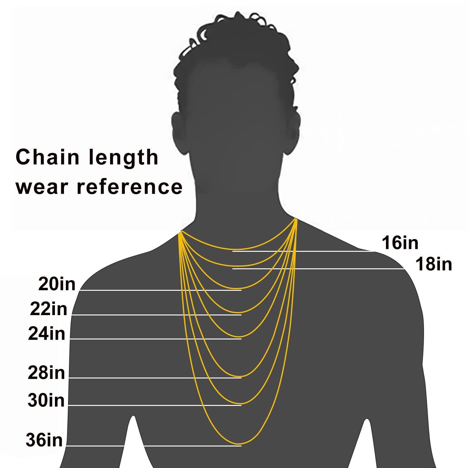 18k Gelbgold Italienisch 3,0 mm Linkketten Halskette für Männer Goldketten Halsketten für Frauen | Silberketten für Männer Jungen Frauen Hip-Hop Cooler Stil Unisex 16 "-28"