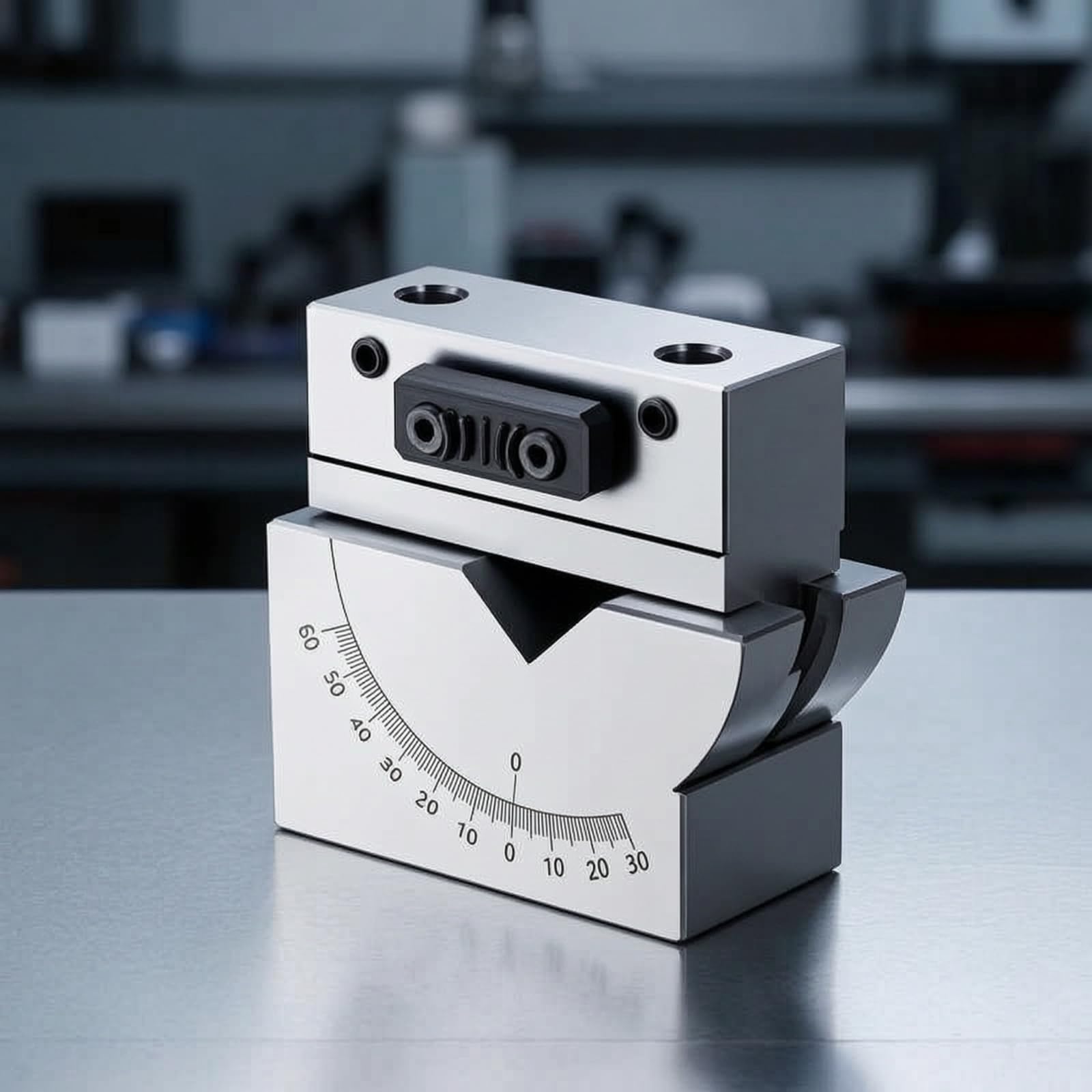 Winkelschleifabrichter Schleifscheiben Abrichter Profilabrichter Abziehgerät mit CR12 Metall 50 Mm Mitte Gravierte Halbkreisskala 0 Bis 60 Grad