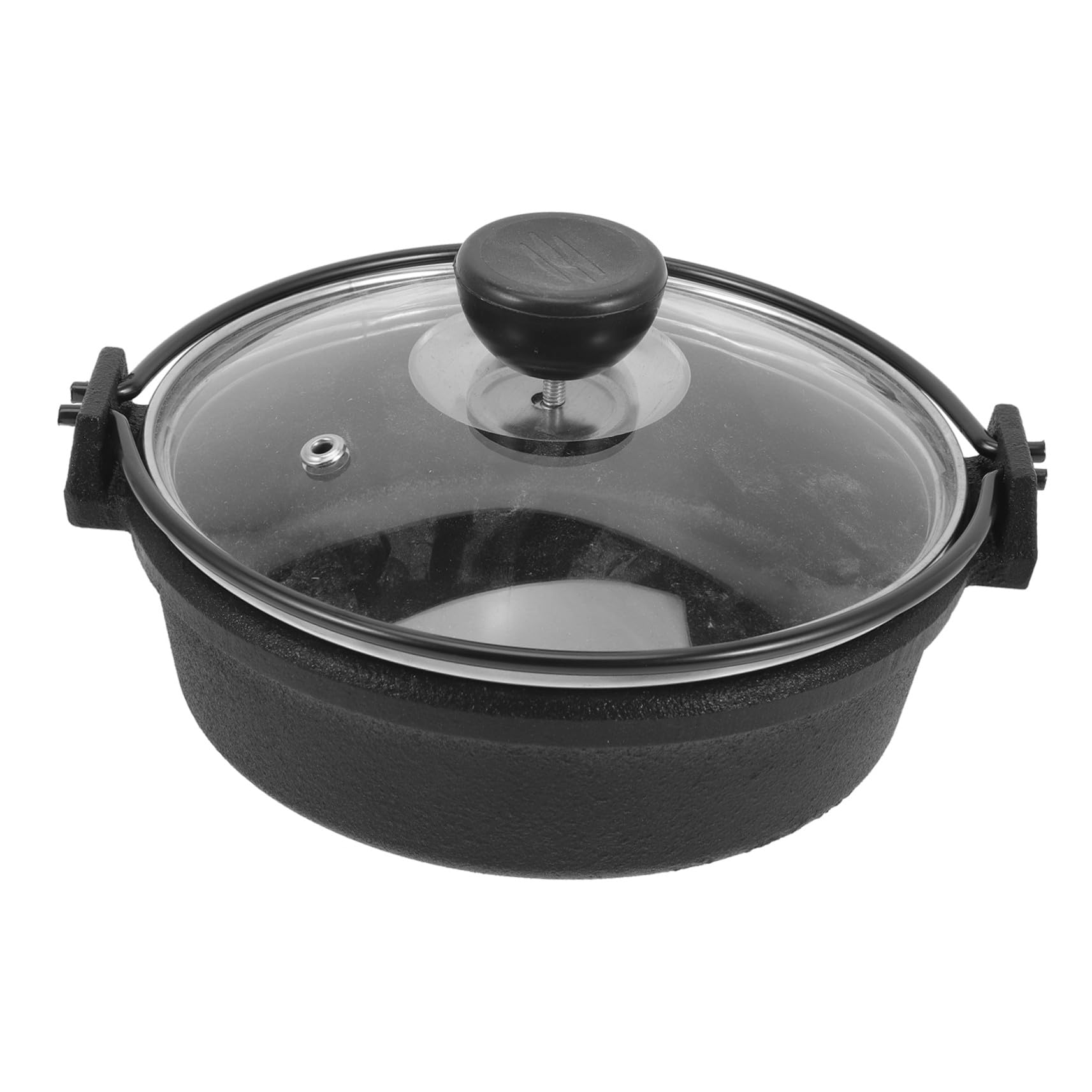 Marmite japonaise en fonte épaisse casserole noire de haute tradition