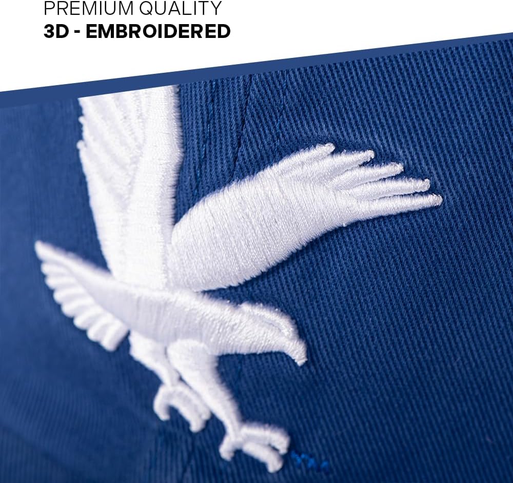 Desert Cactus Embry Riddle University Baseball Hat Eagles ERAU Brimmed Embroidered Hats Cap Adjustable Cloth Strap Adult (Style A) Blue
