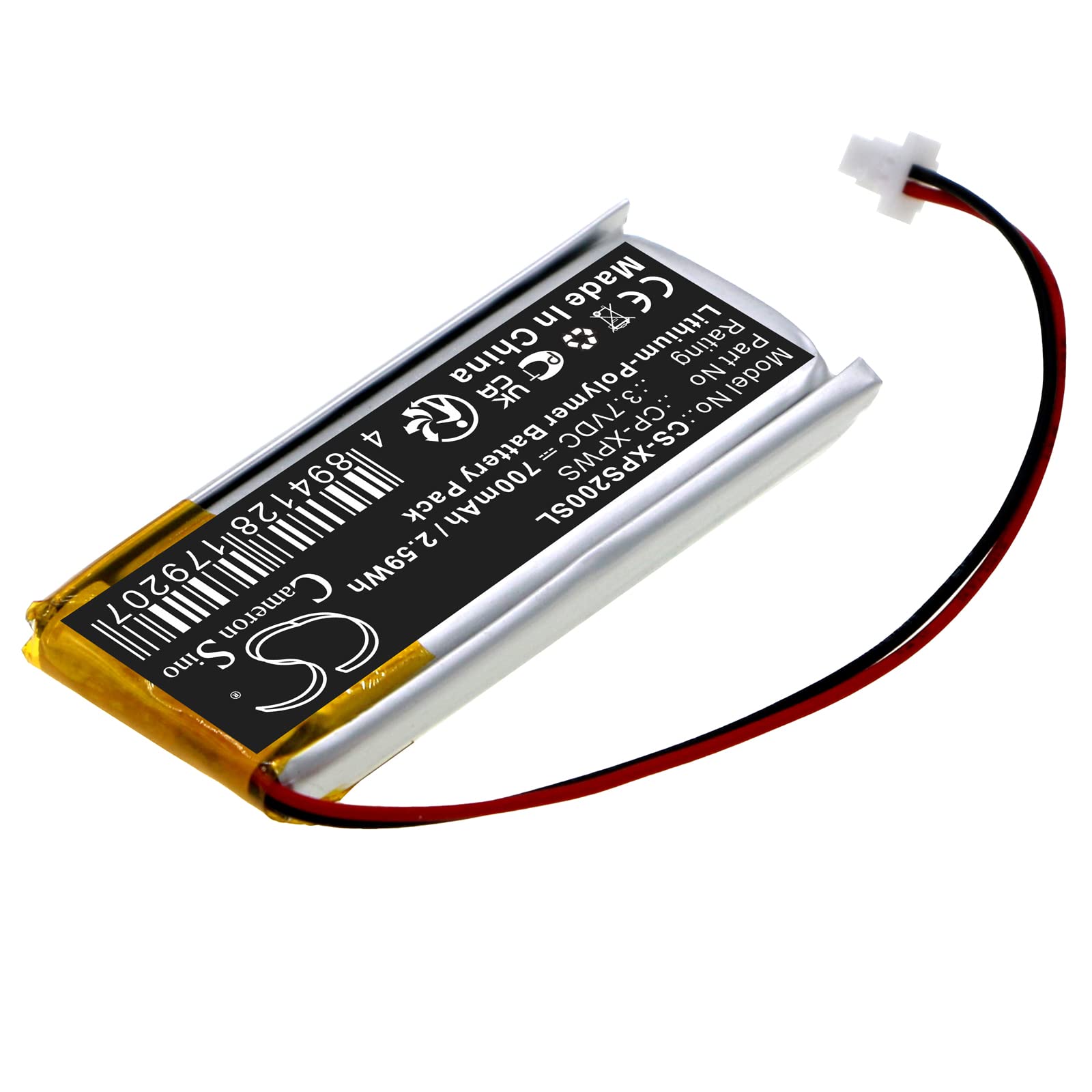 Batterie 700mAh Compatible avec XP Deus MI-4 MI-6 WS1 WS2 WS3 WS4 WS5 remplace CP-XPWS