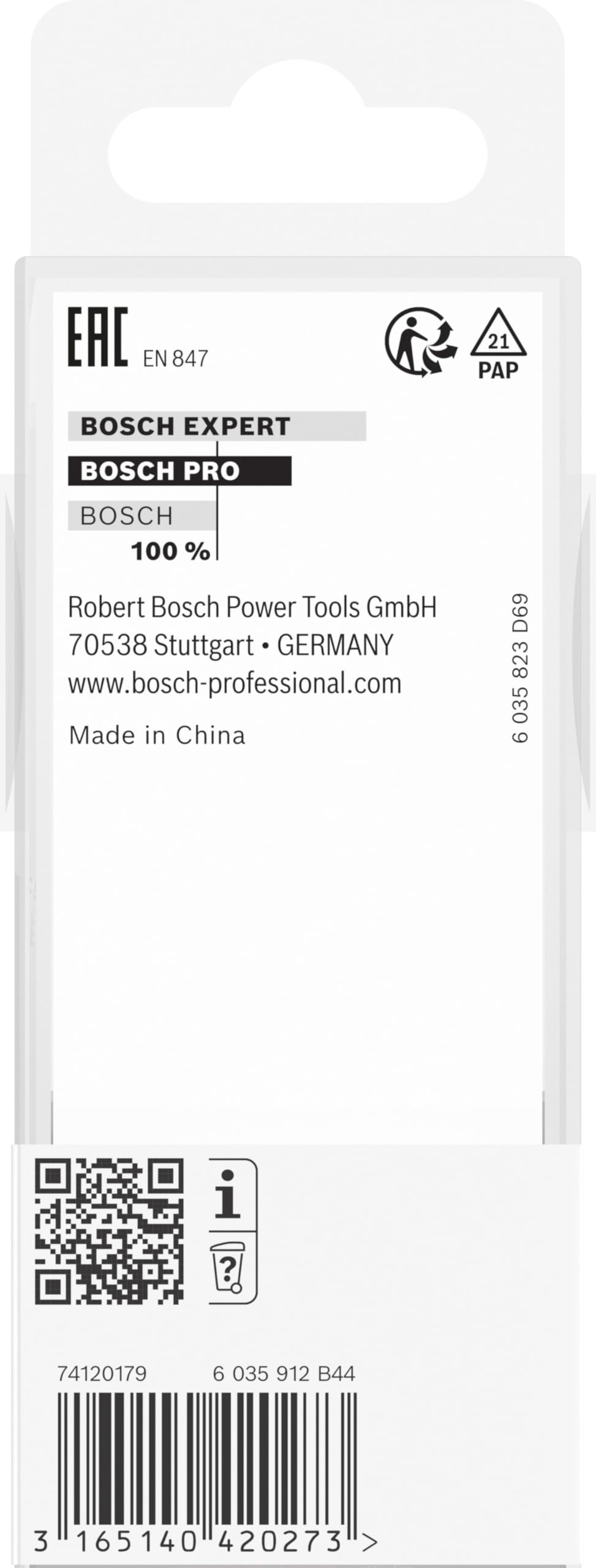 Bosch Accessories Frezy do wpustów 12 mm, D1 10 mm, L 40 mm, G 81 mm