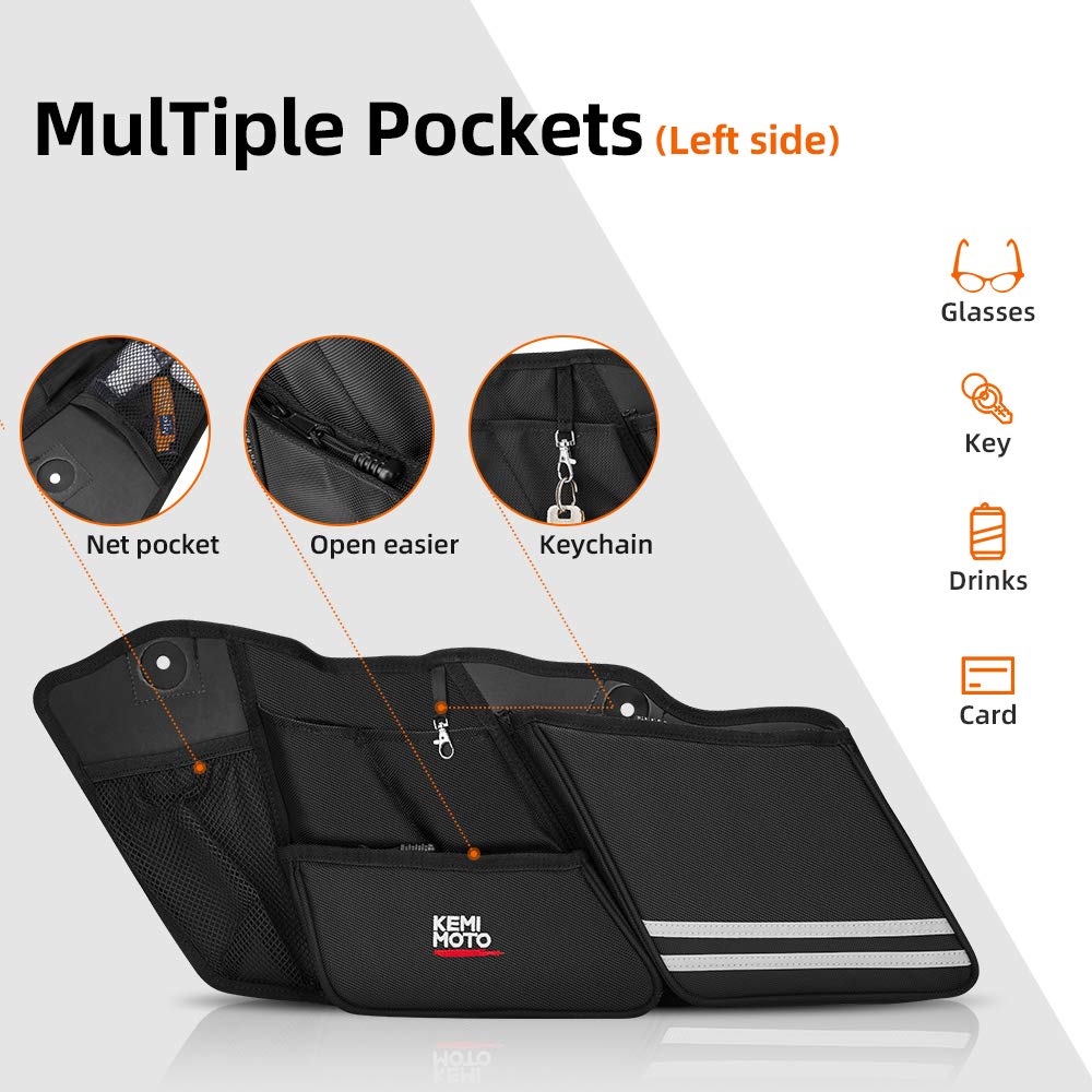 Street Glide Saddlebag Organizers, 2 Pack for 2014 2018 2019 2020