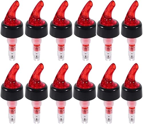 Vertedor de licor medido, 1 pieza de plástico medido vertedor de licor de 1 onza de cámara de medición automática para verter tapón de boquilla,