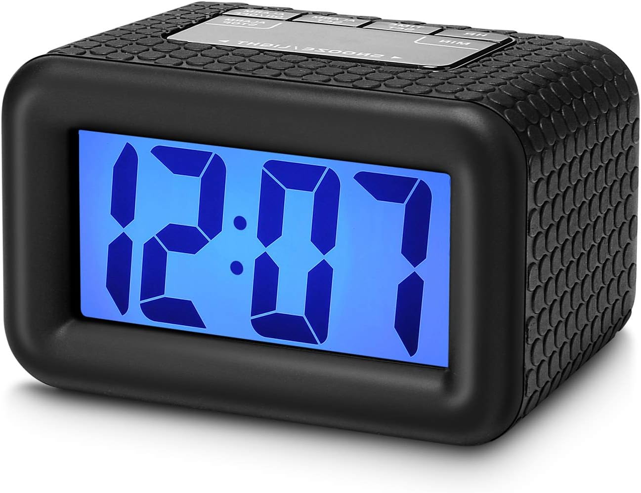 Plumeet Digital Clock - Kids Alarm Clocks with Snooze and Backlight -  Simple Travel Clocks Large LCD Display - Ascending Sound and Handheld Sized  - ...