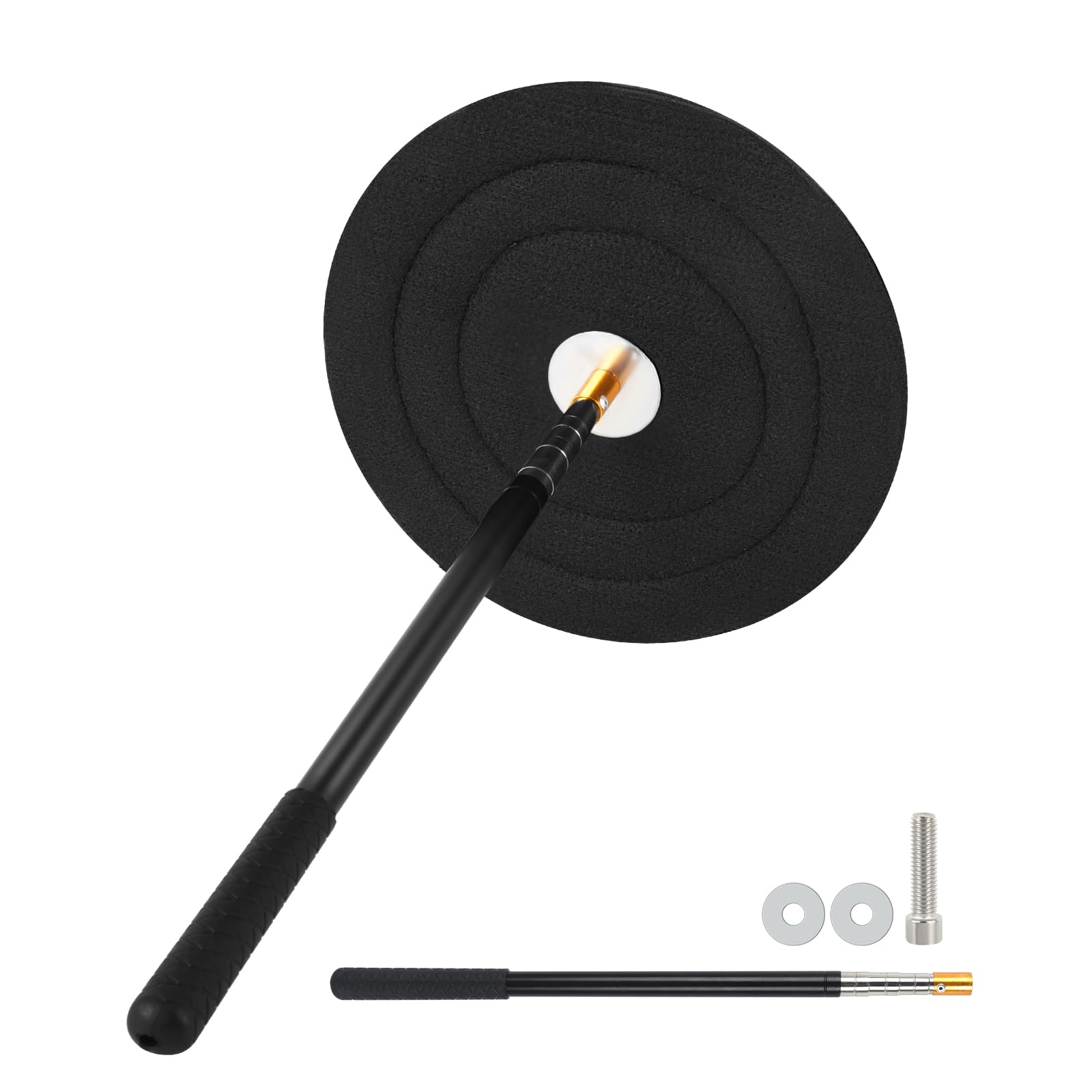 12-Inch Fireplace Flue Plug for 8"-10" Round Flue, Wood Stove & Fireplace Draft Stopper, Energy-Saving Fireplace Seal, Blocks Odor and Debris