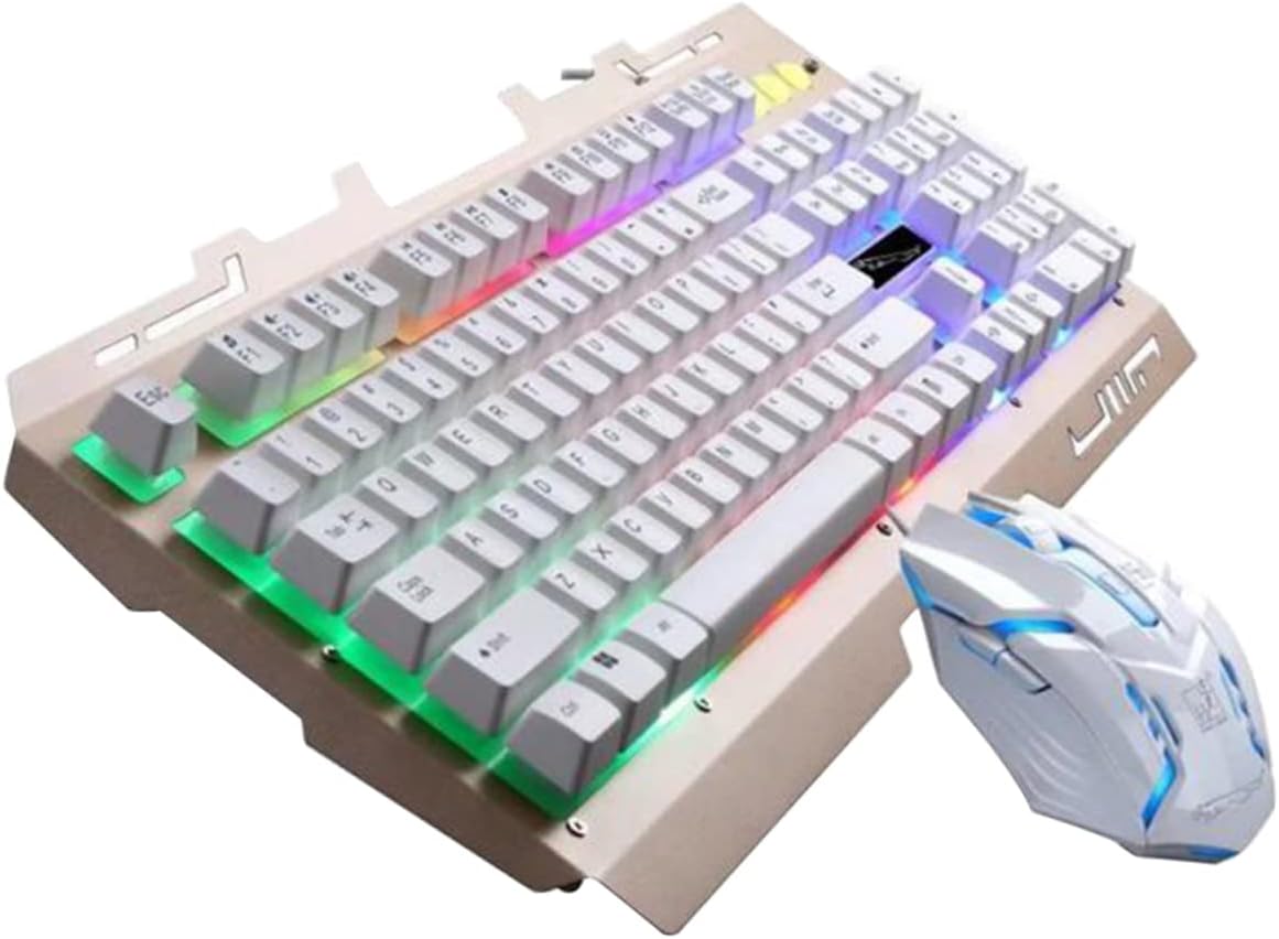 KOMBIUDA Wired LED Illumination Keyboard Wired Mechanical Keyboard