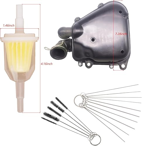 Miniatura 9 de Carburador 50/90 compatible con Polaris Predator 50/90 para Scrambler 50/90 para Sportsman 90, estrangulador manual de 90 cc y 100 cc con caja de