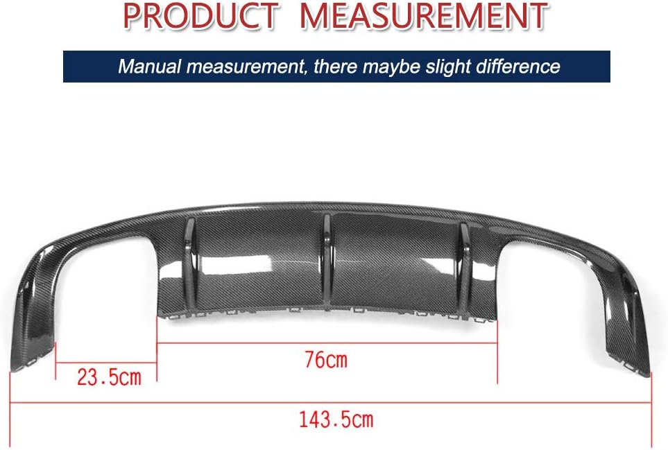 S3 Carbon Fiber Rear Duffuser for Audi A3 Sline S3 2014-2016 Sedan Rear Bumper Cover Lower Lip Spoiler Valance Protector Factory Outlet