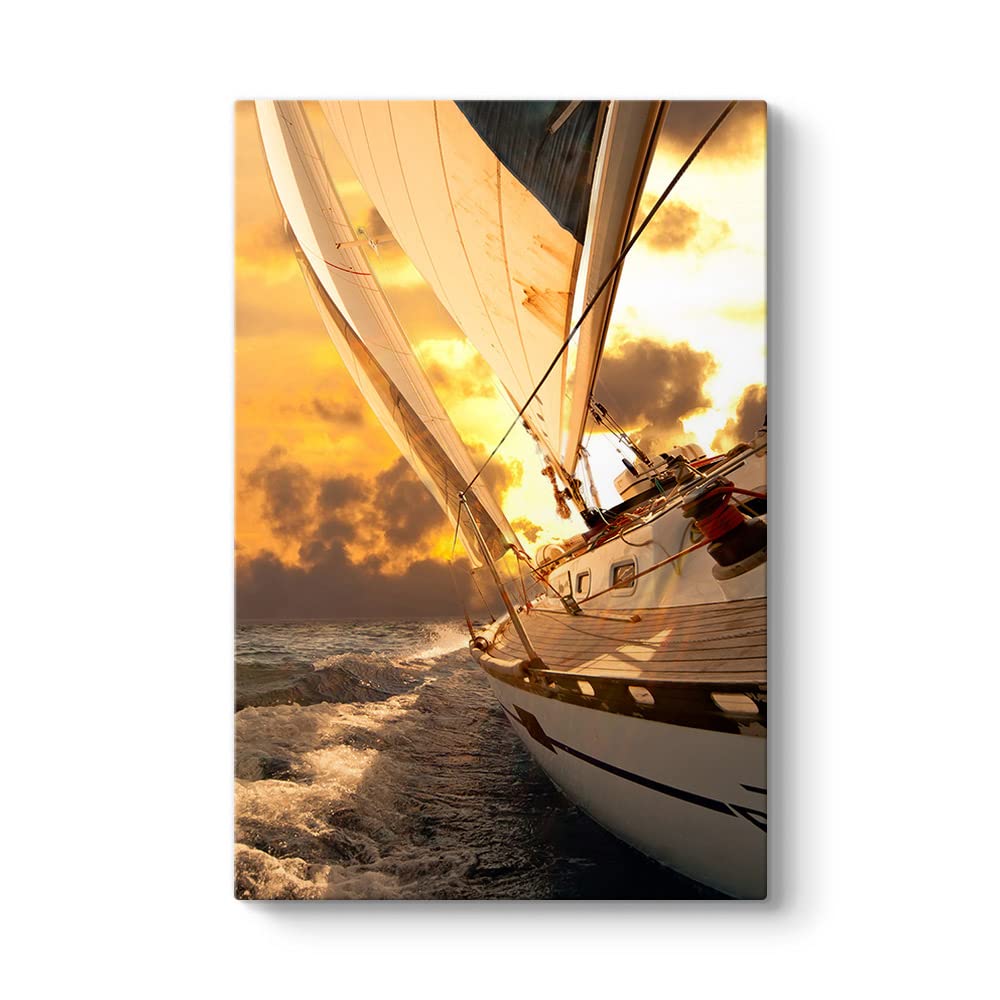 Okyanusta Yelkenli Tablosu 30 x 45