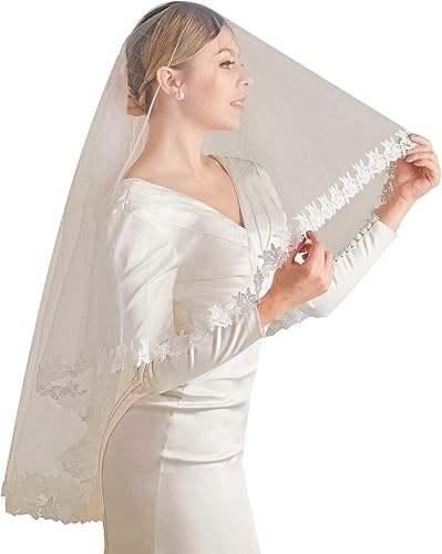 Miniatura 6 de Velo corto de boda con peine accesorios de despedida de soltera velo de novia velos de tul para decoración de novias