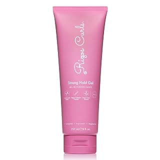 Rizos Curls Strong Hold Gel - Long-Lasting, Flake-Free Gel for Curly, Coily, and Wavy Hair, Frizz Control, Curl Definition & Shine, Vegan Collagen Peptides & Sugar Cane Extract, 8oz - Amazon product rated Grade A