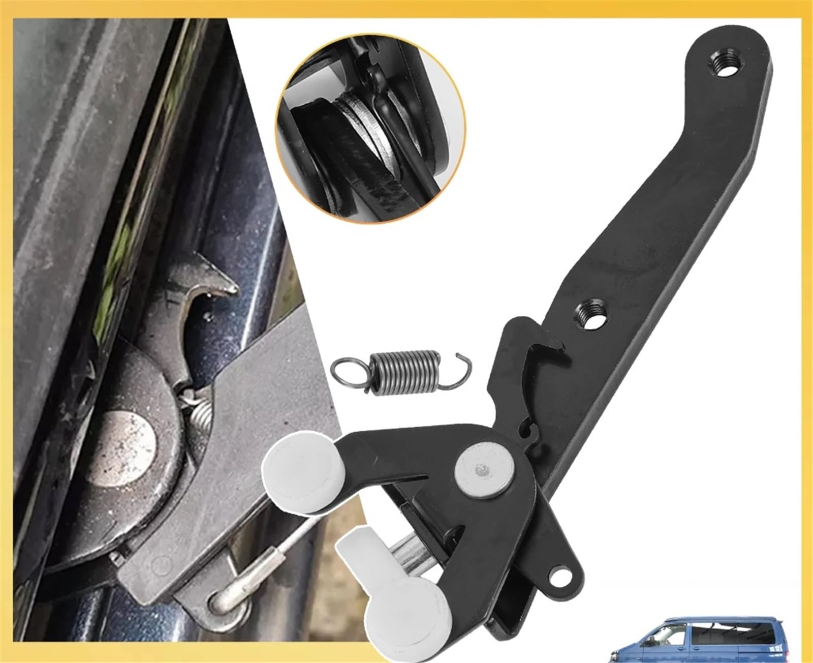 do VW dla Transporter T5 2003-2015 prowadnica rolkowa do drzwi przesuwnych samochodu zawias dolny prawy boczny ogranicznik zawiasu pasek kontrolny 7H0843398 pasek do kontroli drzwi link stop