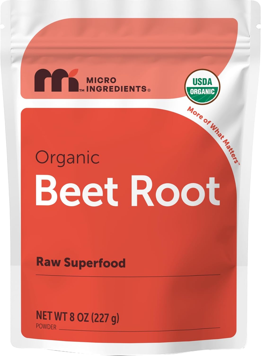 Micro Ingredients Organic Beet Root Powder, 2 Pounds | Nitric Oxide Supplement for Men & Women | Water Soluble, Highly Concentrated Raw Beet Supplement | Superfood Drink Mix | Non-GMO, Plant Based