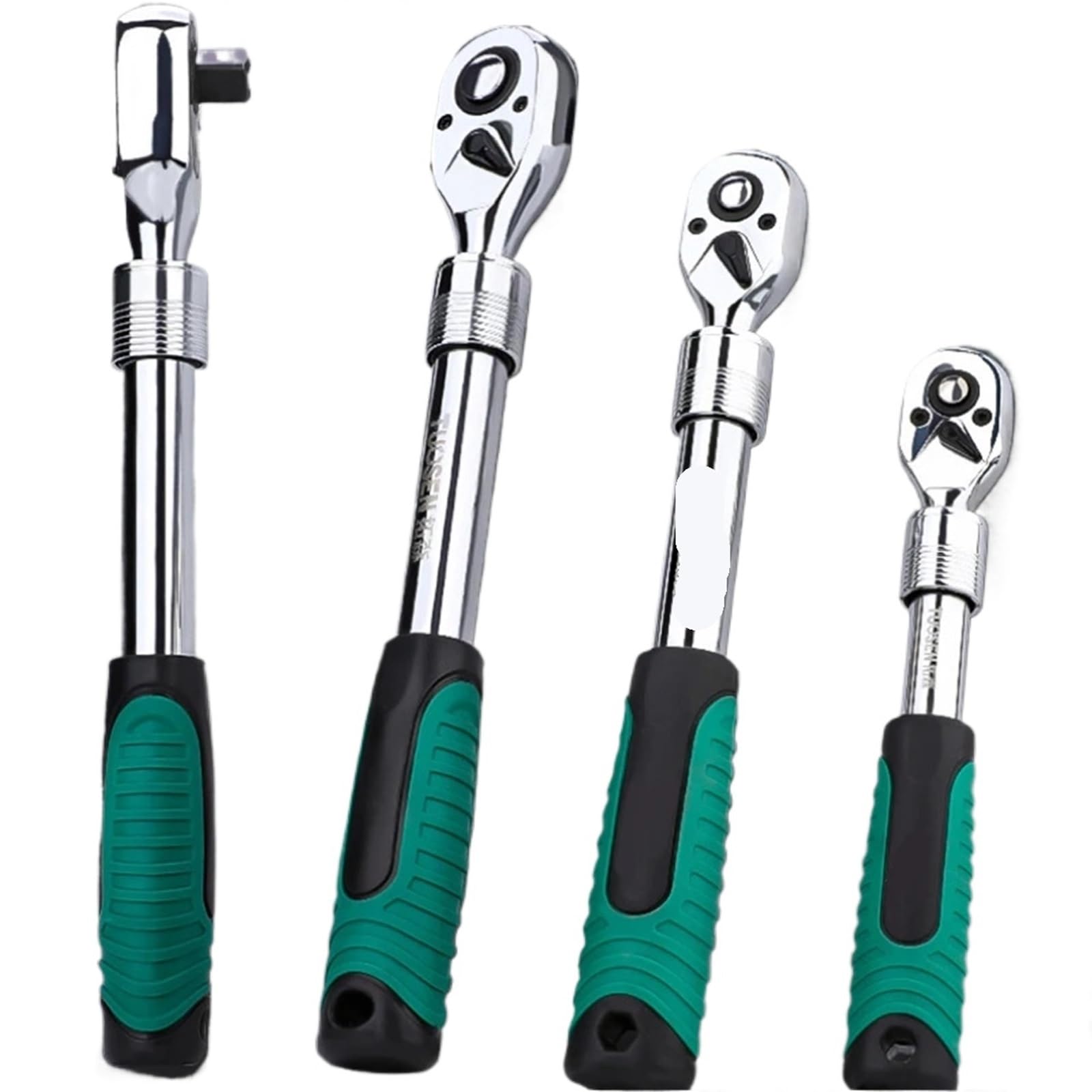 Llave Carraca Juego extensible de llave trinquete con toma for cabezal flexible for reparación automóviles, herramienta manual inglesa 72 dientes, 1/4 ", 3/8", 1/2"(Multifunctional 3in1)