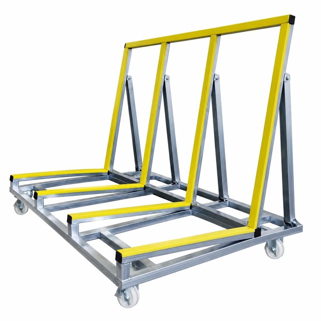 Carrello trasporto vetro, 500 kilograms di carico.