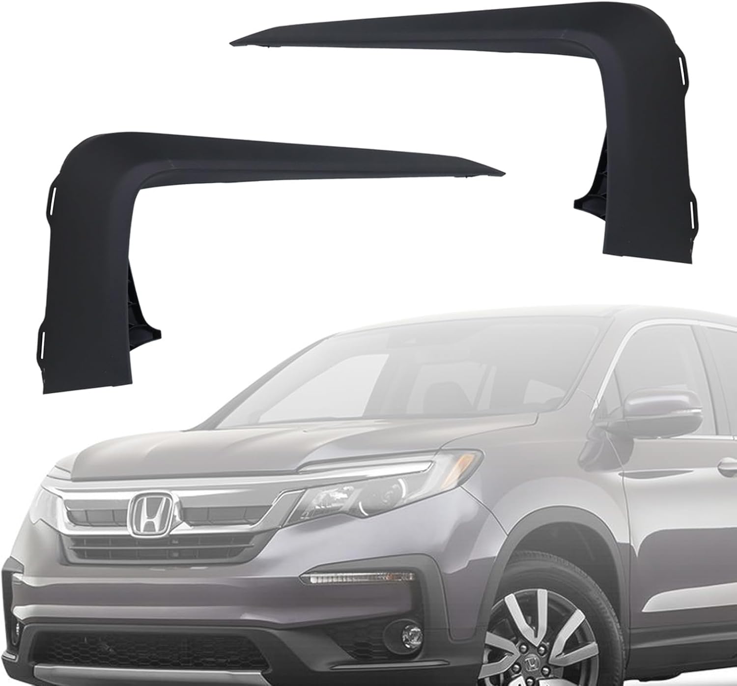 Bumper Trim Molding Cover - Front Driver Left & Passenger Right Side - Fits for 2019-2022 Honda Pilot Replaces 71103TG7A50 & 71108TG7A50