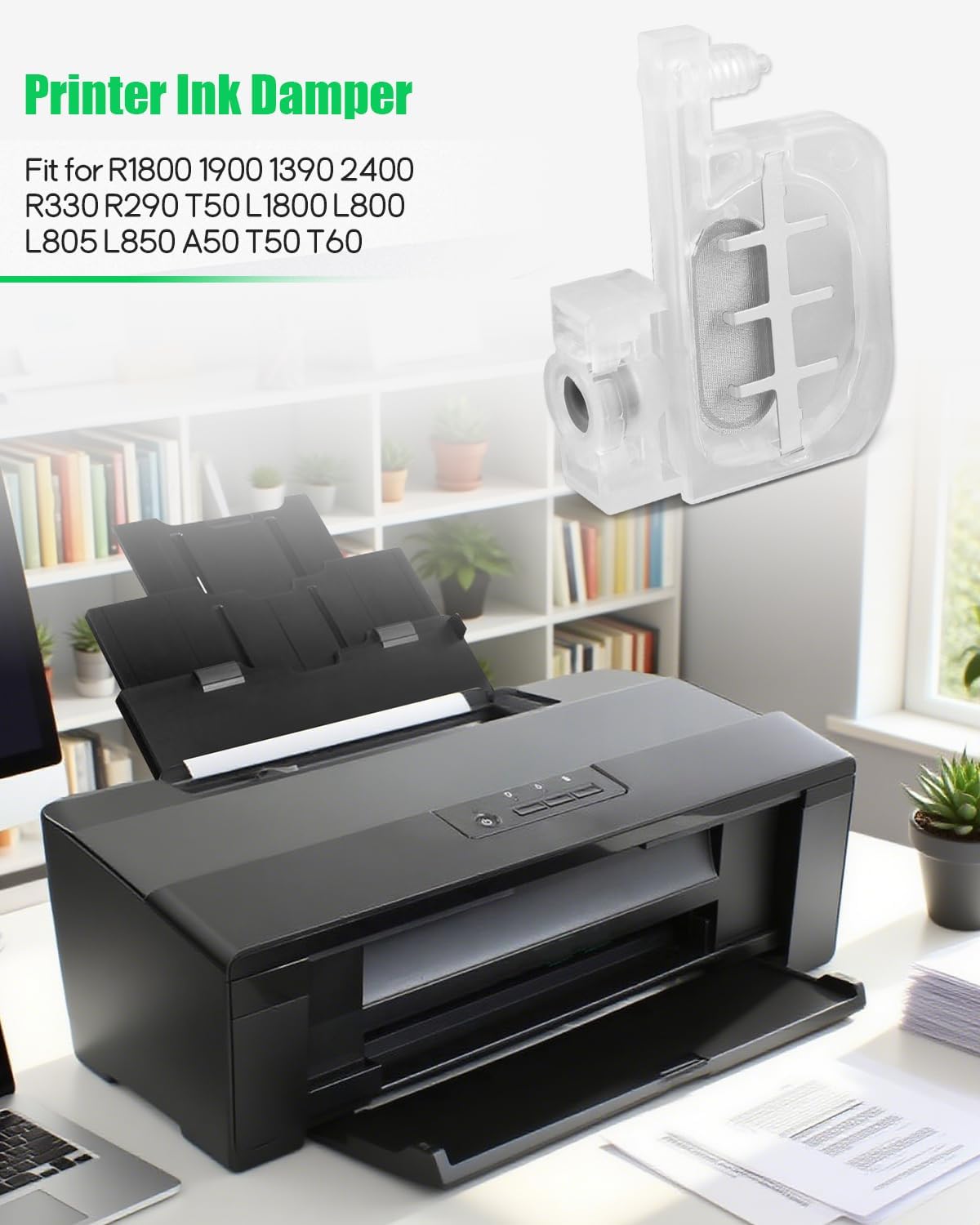 Ink Damper Fit for R1800 1900 1390 2400 R330 R290 T50 L1800 L800 L805 L850 A50 T50 T60 Printer, 6PCS