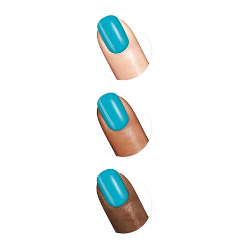 Miniatura 3 de Sally Hansen Insta Dri - Esmalte de uñas de secado rápido, PEEPS Blue, 0.31 onzas líquidas