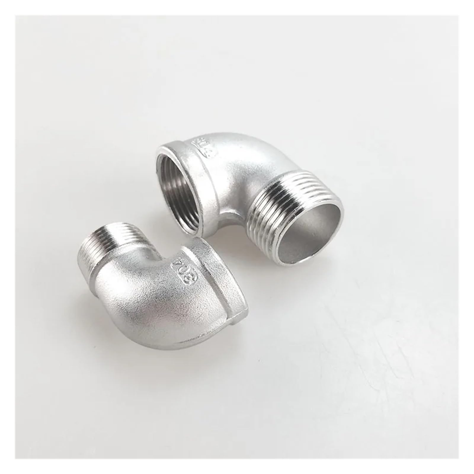 Coude 90 fileté 3/4 raccordement tuyau acier inox adaptateur raccord plomberie - 6