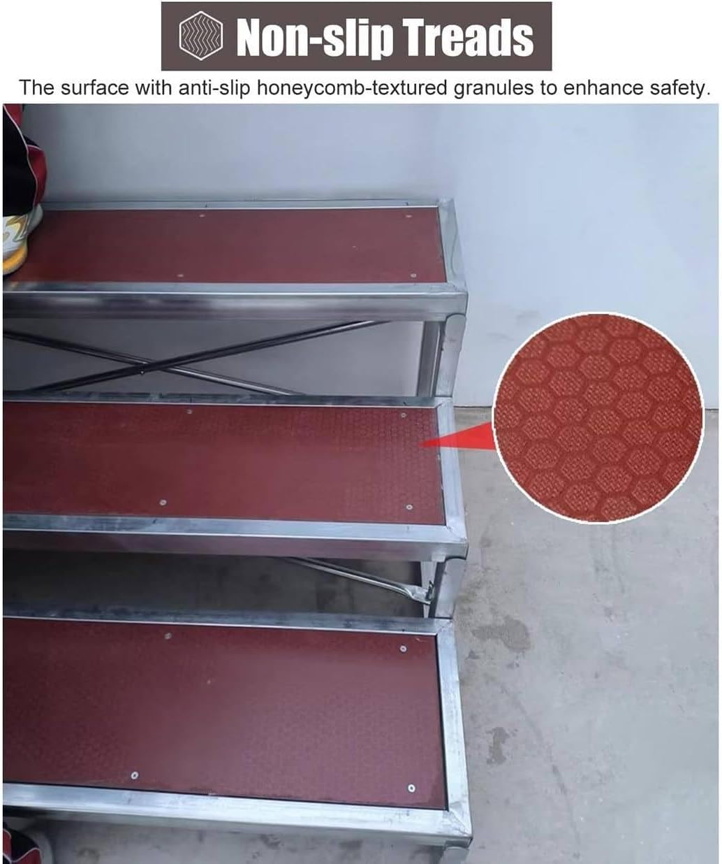 Portable Choir Risers - Adjustable Standing Steps for Singing, Classroom, Church, Lectern Podium - Perfect for Events, Performances, and Group Activities