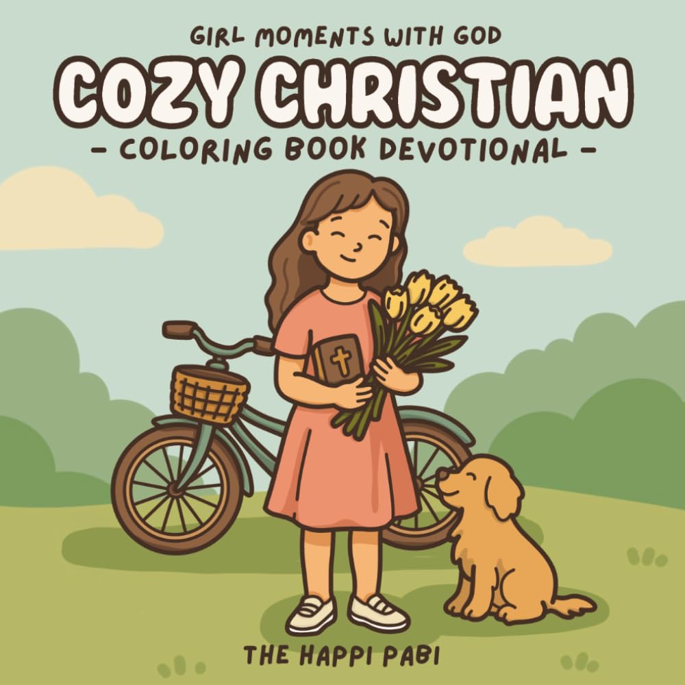Cozy Christian: Coloring Book Devotional - Girl Moments with God