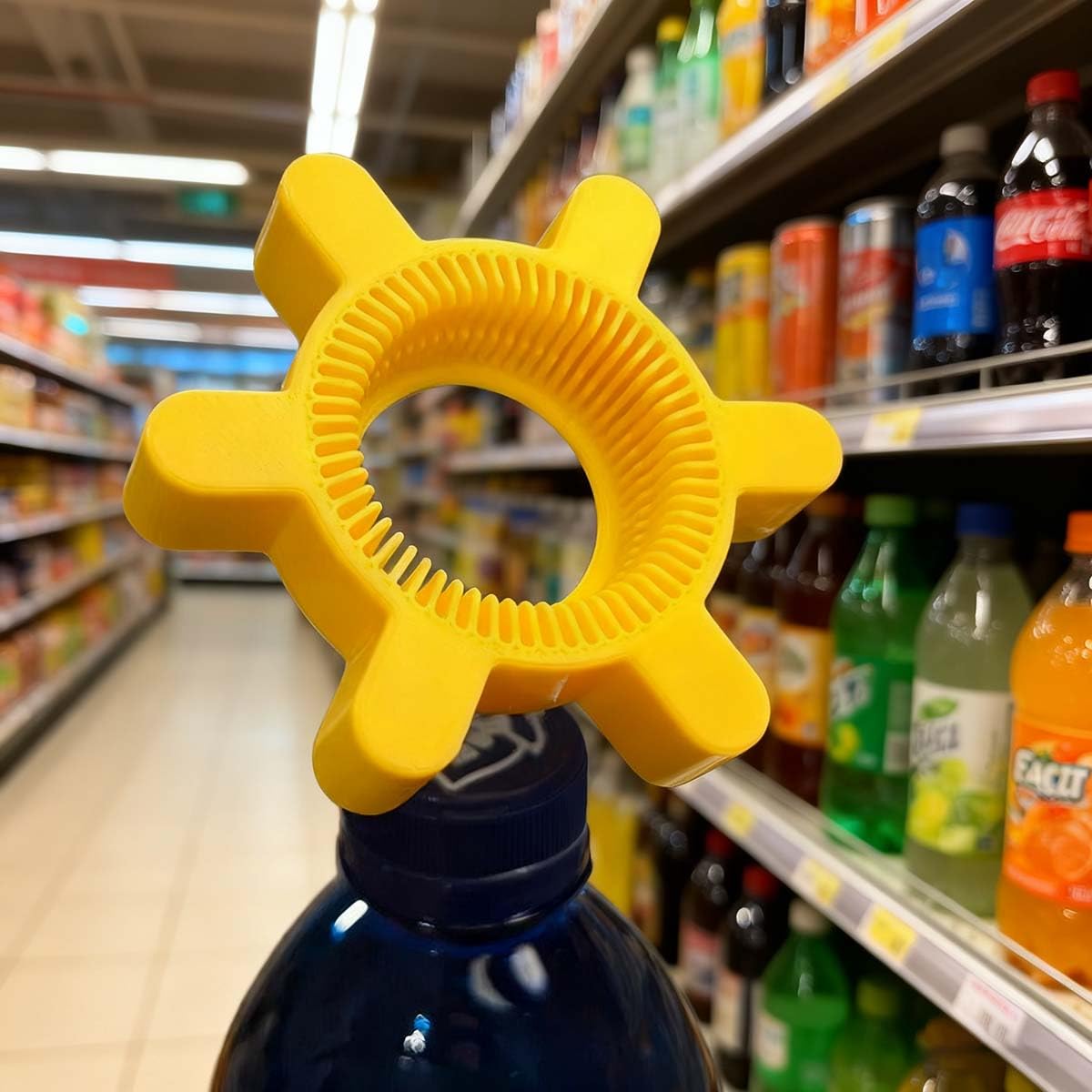 Home Kitchen Rotating Water Bottle Opener,Compact,Easy - Grip Design for Beer,Soda Bottles,Practical Kitchen Gadget