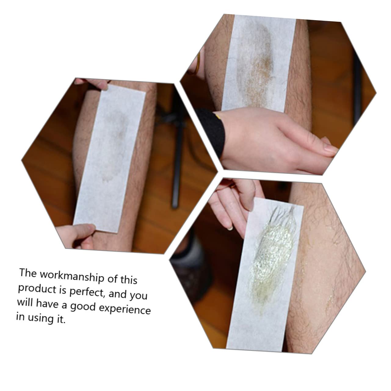 FRCOLOR 200pcs Beeswax Hair Removal Paper Eyebrow Facial Strips Non Woven Safe Smooth