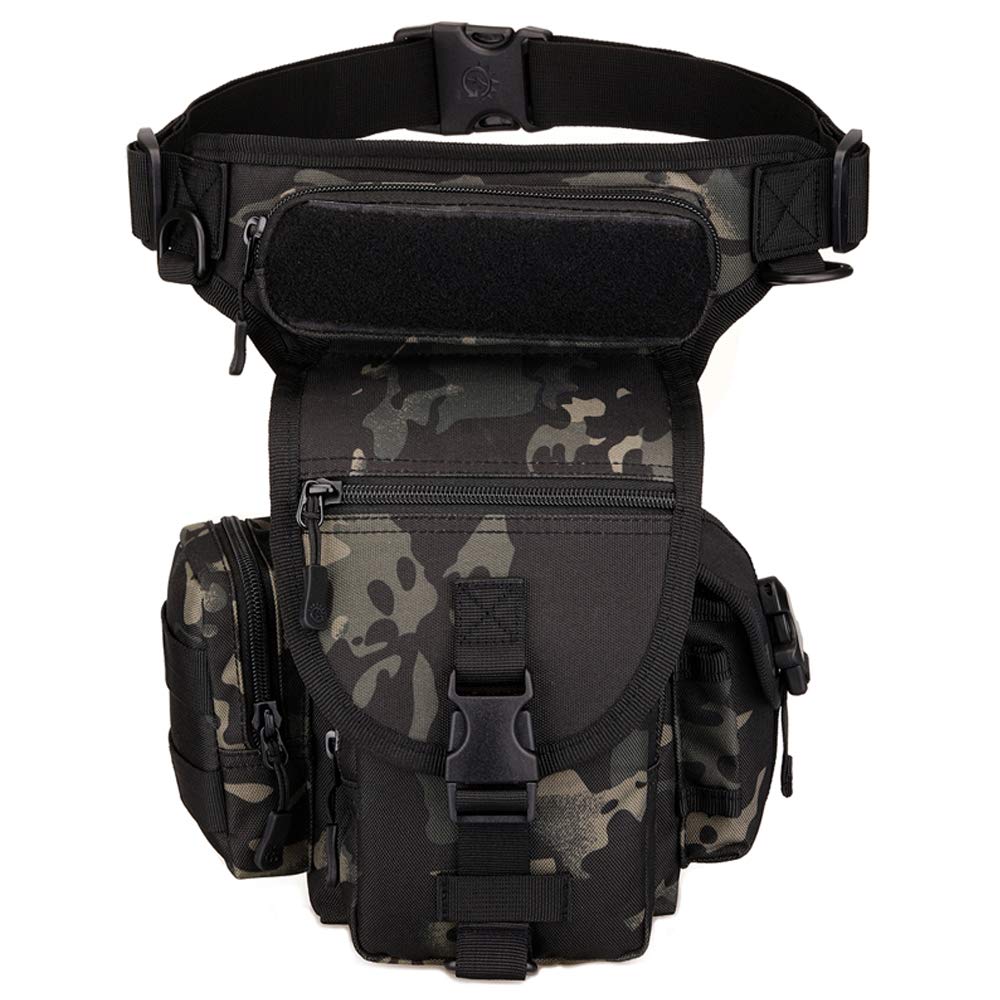 CREATOR Tactical Drop Leg Bag Military Thigh-Hip Outdoor Pack Fishing Tool Fanny Pack for Motorcycle Cycling Hiking