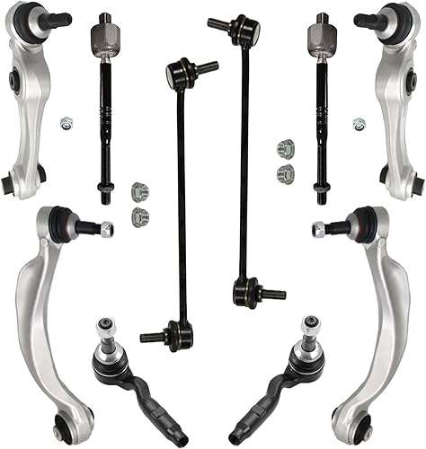 Miniatura 55 de Detroit Axle - Kit de suspensión frontal de 10 piezas para Chevy Trailblazer GMC Envoy XL Buick Rainier 9-7X Ascender, inferior y superior, 4 brazos